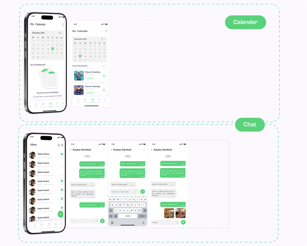 TaskBuddy screens